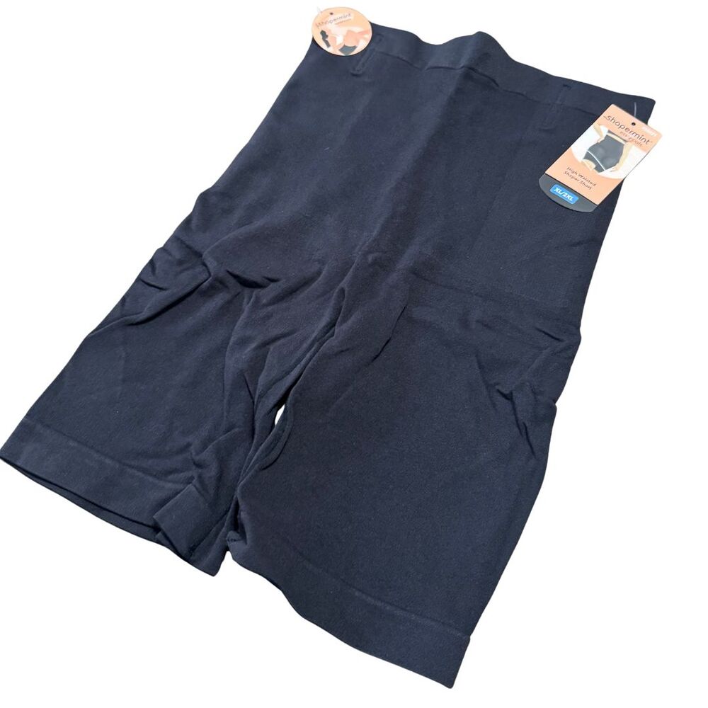 SHAPERMINT High Waisted Shaper Shorts Black XL 2XL Tummy Control NWT - Picture 3 of 7